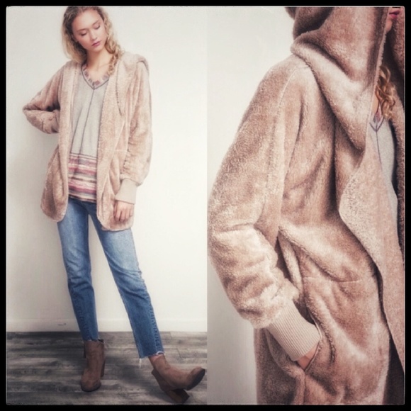 🧡2X HP🧡 Softest Fleece Hooded Cardigan - Picture 5 of 8